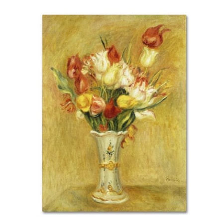 Pierre Renoir 'Tulipes 1909' Canvas Art,24x32
